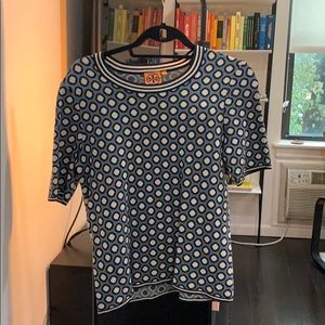 Tory Burch short sleeve sweater shirt